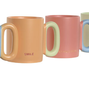 TAZA PORCELANA SMILE 420 ML